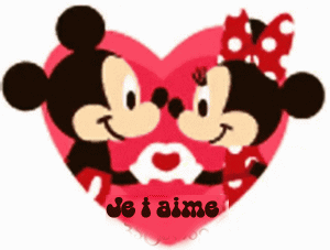Gif animé je t'aime Disney